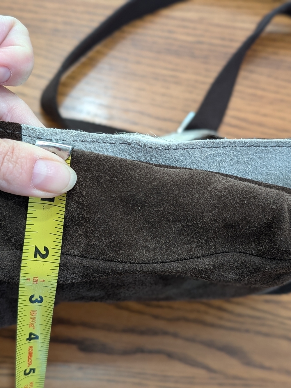 Cowhide Leather Crossbody Bag | Made in Italy Maurizio Taiuti Coastal Cowgirl - Picture 12 of 16